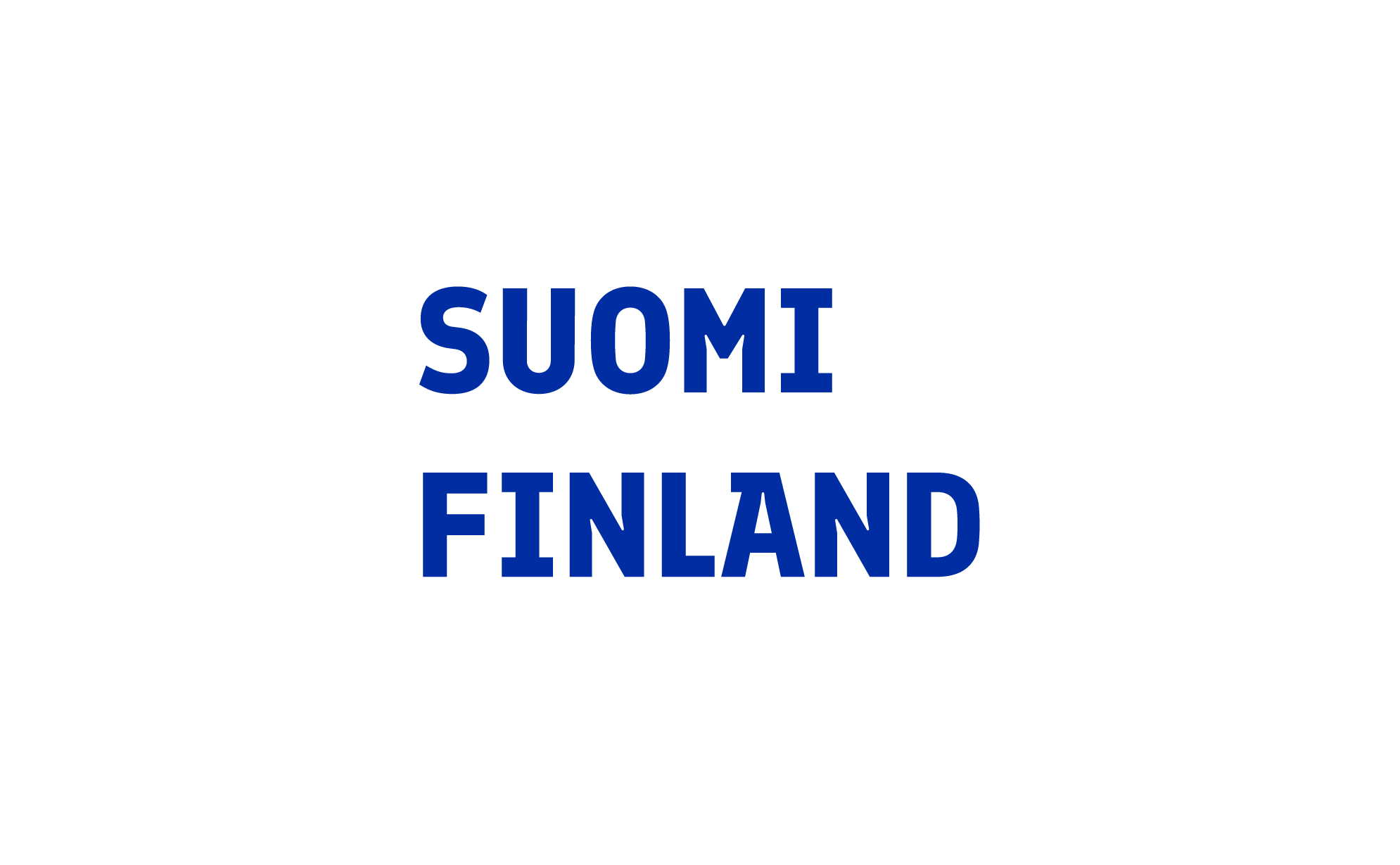 Custom typeface for Finland