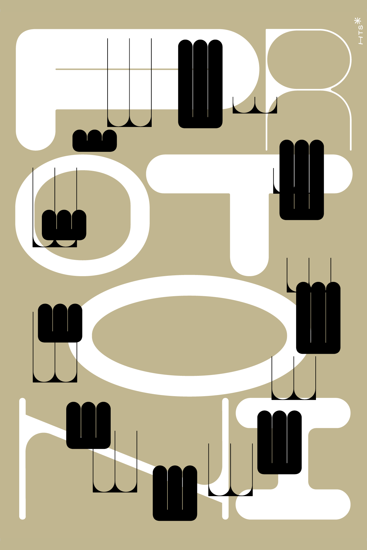 Type design poster for taiwan design museum