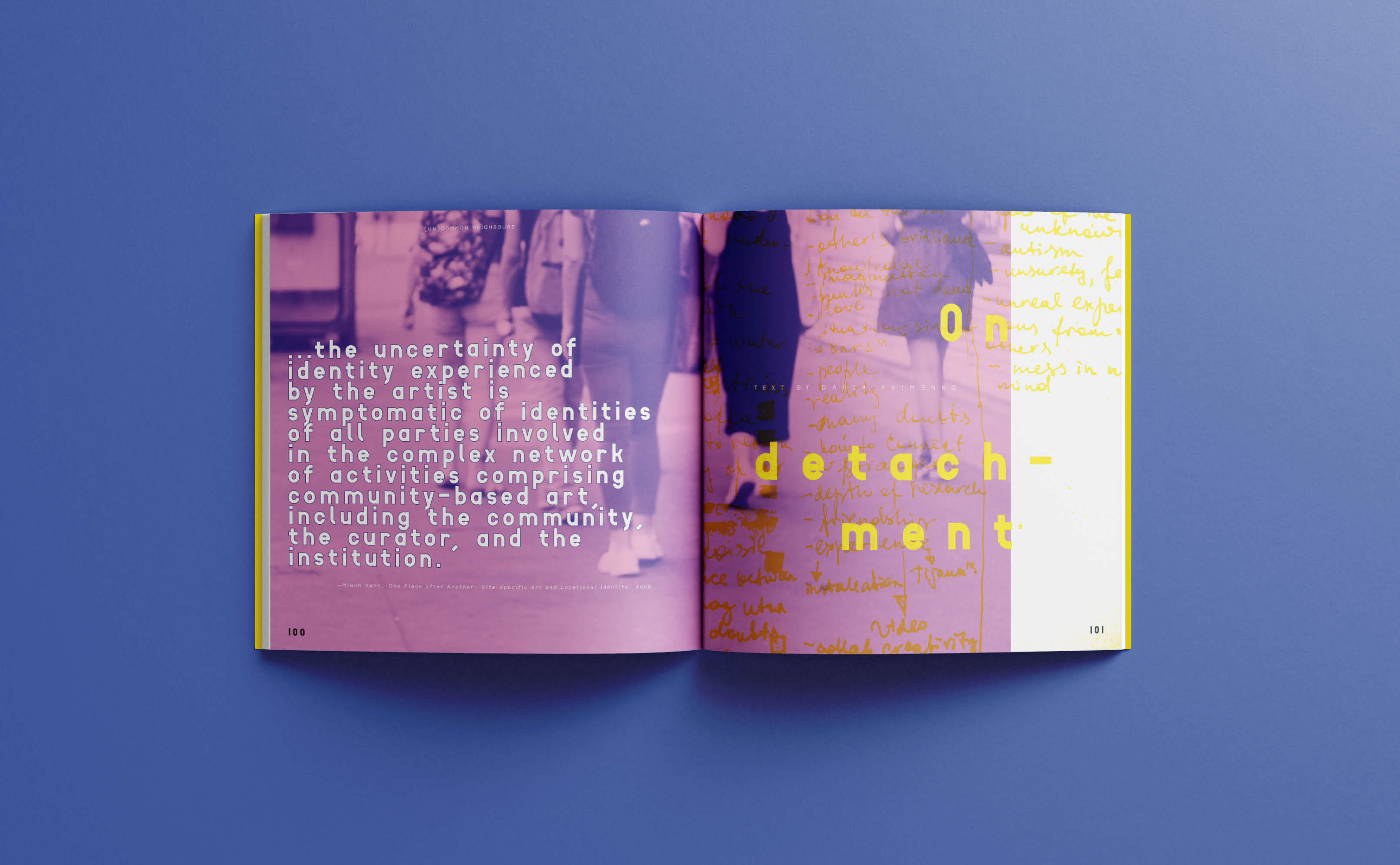 (Un)common neighbours book spread layout